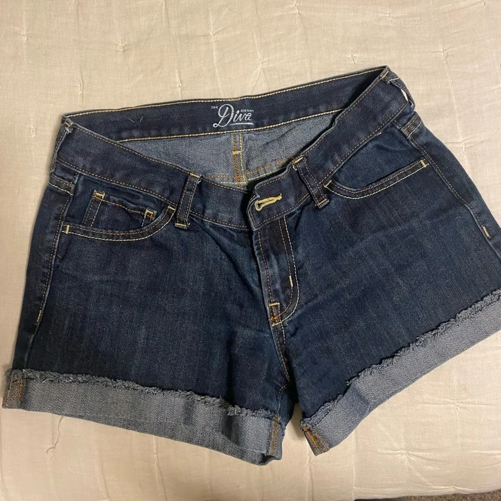 Diva Women's Dark Blue Denim Shorts - Picture 3 of 5